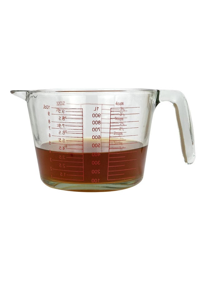 Glass measuring cup With scale Clear 1000ml