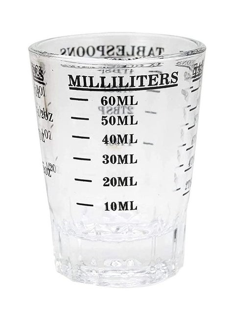 Glass Espresso Measuring Cup Scale Clear 60ml