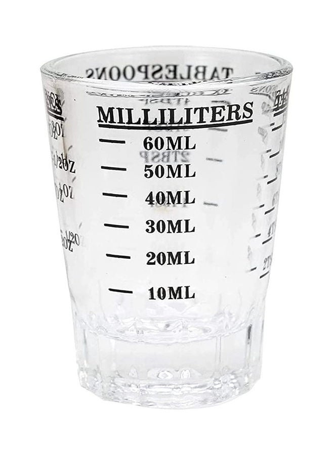 Glass Espresso Measuring Cup Scale Clear 60ml