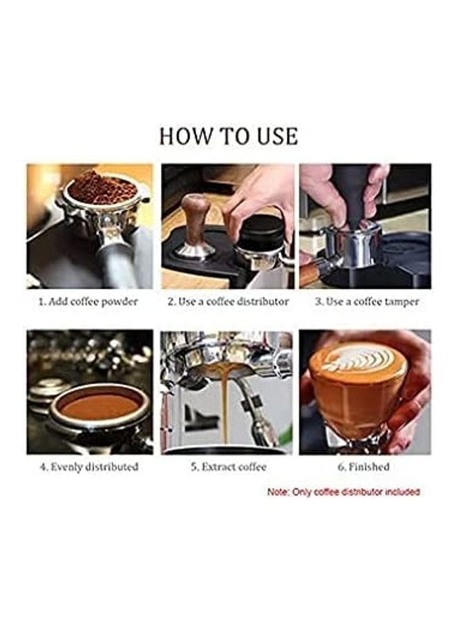 MIBRU Espresso Coffee Tamper Distributor Black/Silver - Image 5