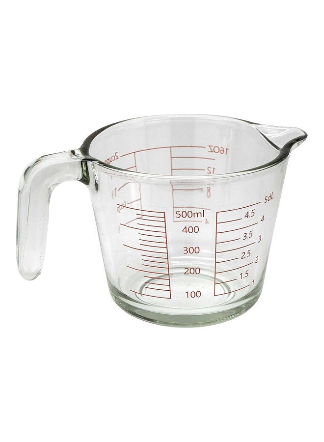 MIBRU Glass Measuring Cup With Scale Clear 500ml - Image 1
