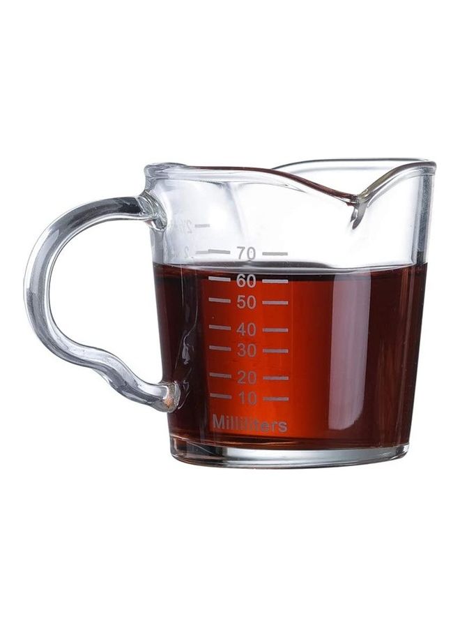 Coffee Glass Measuring Cup With Handle Clear 70ml - v1625388817/N48716903A_1