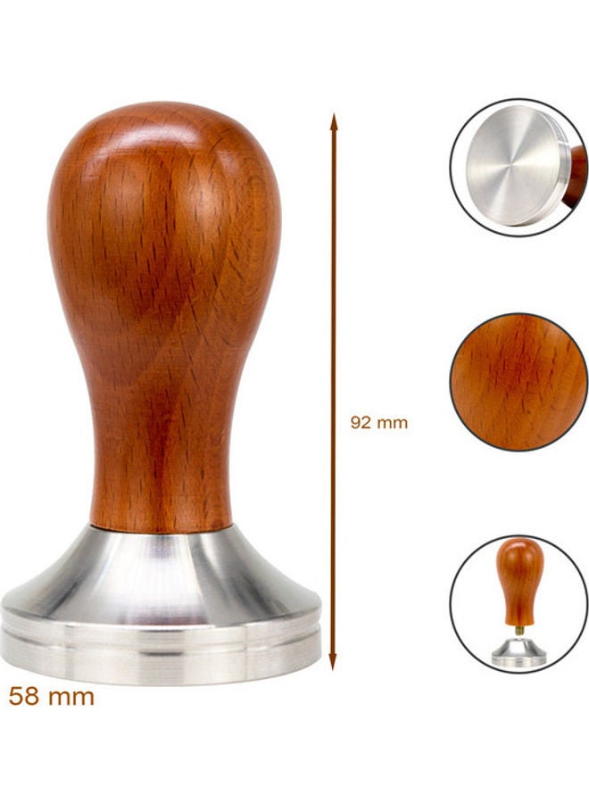 MIBRU Barista Basics Espresso Tamper Brown/Silver - Image 3