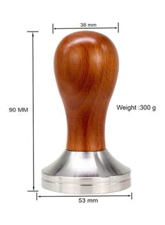 MIBRU Barista Basics Espresso Tamper Brown/Silver  - Image 4