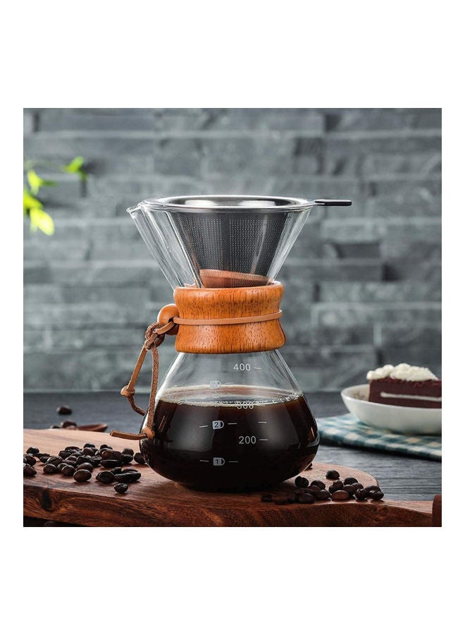Pour Over Coffee Maker Set Multicolour 400ml