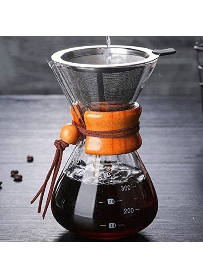 Pour Over Coffee Maker Set Multicolour 400ml