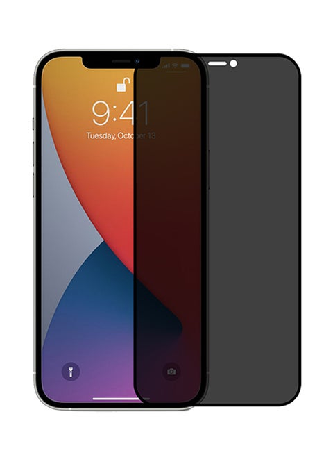 Privacy Anti-Spy Tempered Glass Screen Protector For Apple iPhone 12 Pro Max Black