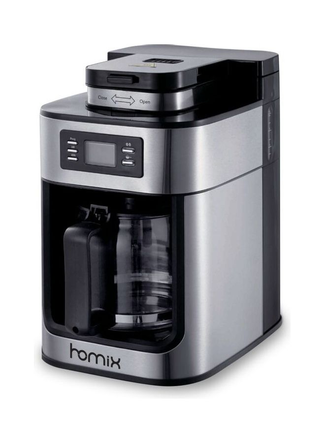 هوميكس ماكينة صنع القهوة مع مطحنة 1.0 L 1050.0 W 2628T فضي - Image 1