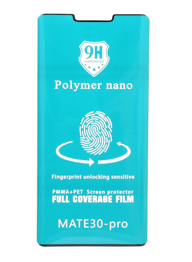 Dragon Polymer Nano Screen Protector For Huawei Mate 30 Pro Clear Black  - Image 2