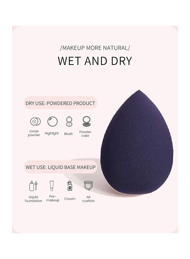 4-Piece Makeup Sponge Set Purple