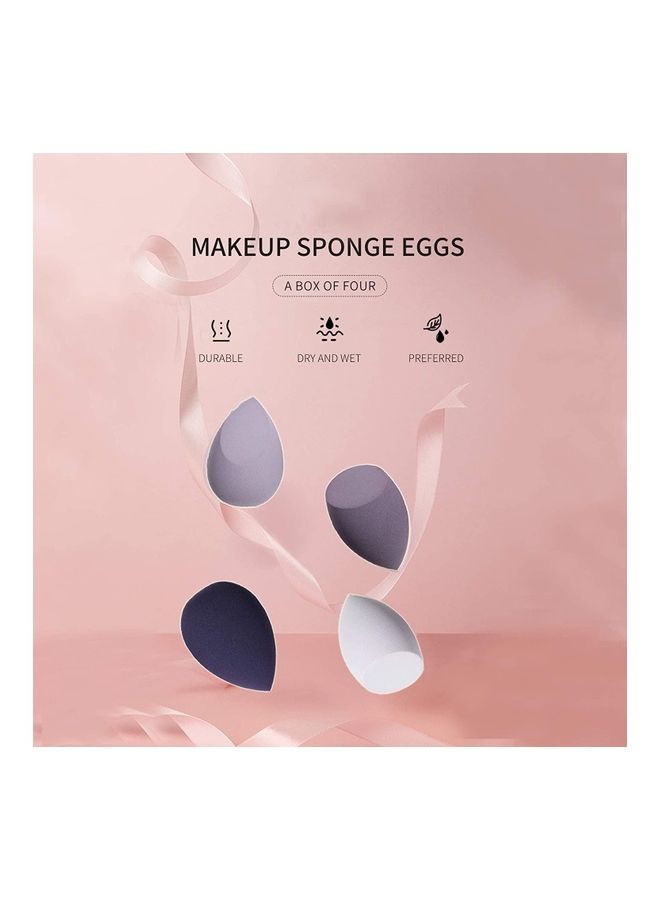 4-Piece Makeup Sponge Set Purple