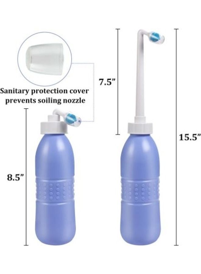 2 Piece Portable Bidet Sprayer Set Blue/White  - Image 2
