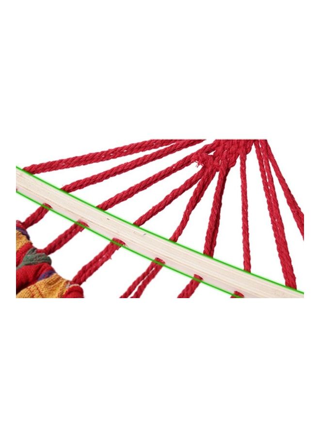 Generic Canvas Bending Stick Hammock With Wooden Stick Multicolour  - Image 2