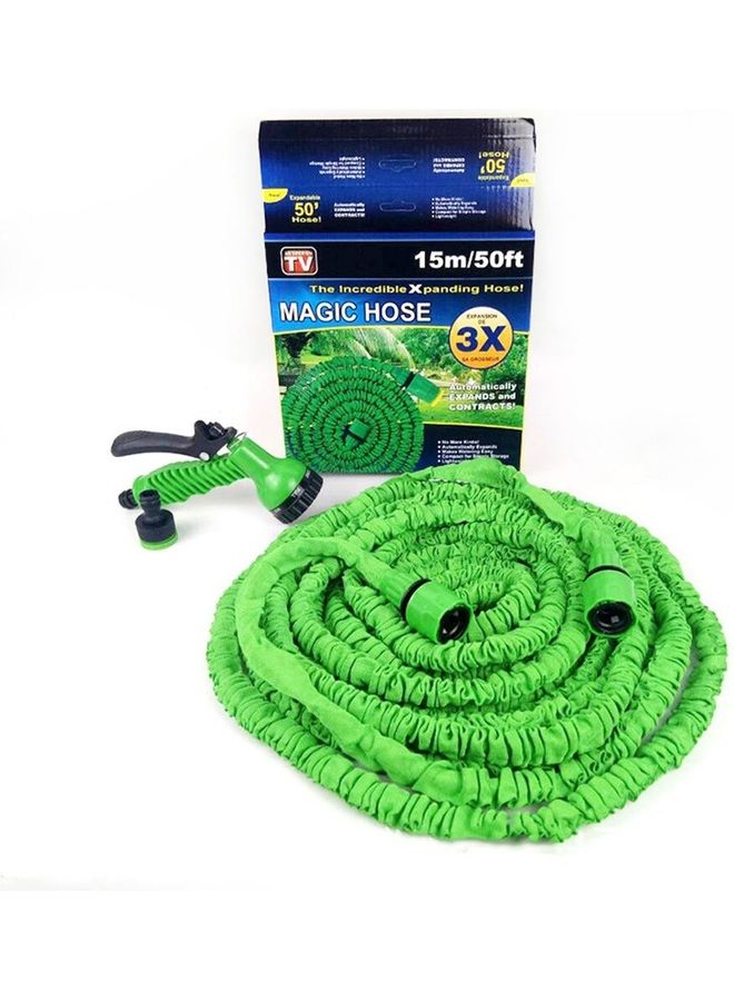 Generic Flexible Telescopic Magic Garden Plastic Spray Hose Green  - Image 1