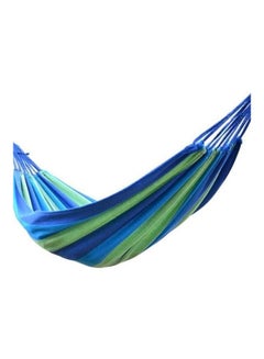 ماركة غير محددة أرجوحة شبكية سميكة من القماش أزرق/أخضر  - Image 2
