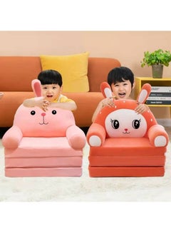 2 In 1 Flip Open Foldable Kids' Sofa Red - v1625403636/N48729944A_2