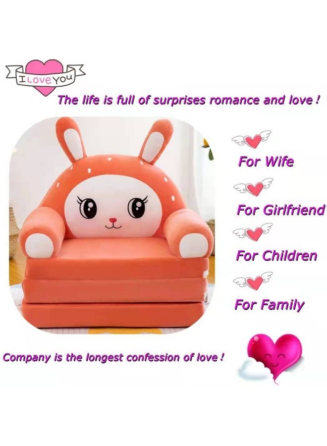 tts 2 In 1 Flip Open Foldable Kids' Sofa Red  - Image 5