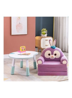 2 In 1 Flip Open Foldable Kids' Sofa Purple - v1625404357/N48732002A_2