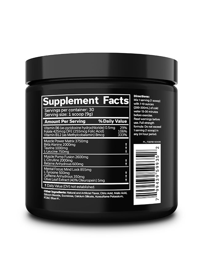 Generic The Shadow Pre-Workout Dietary Supplement - Blue Raspberry  - Image 2