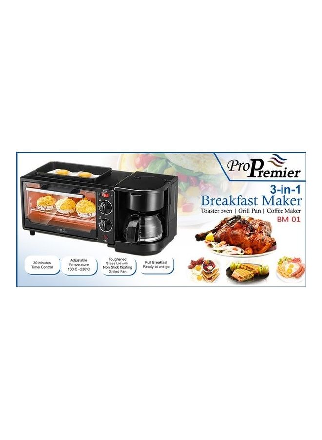 ProPremier 3 In 1 Breakfast Maker Black 3kg  - Image 2