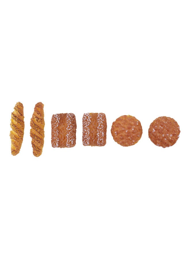 6-Piece Restaurant Props Resin Breads Model Ornament for Dollhouse  - Image 1