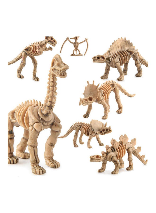 12-Piece Dinosaur Skeleton Figurine Toy Set - Image 2