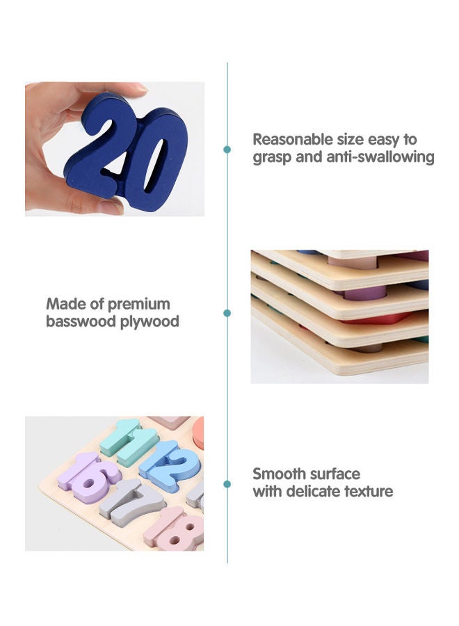 Wooden Number Puzzles with Board  - Image 4