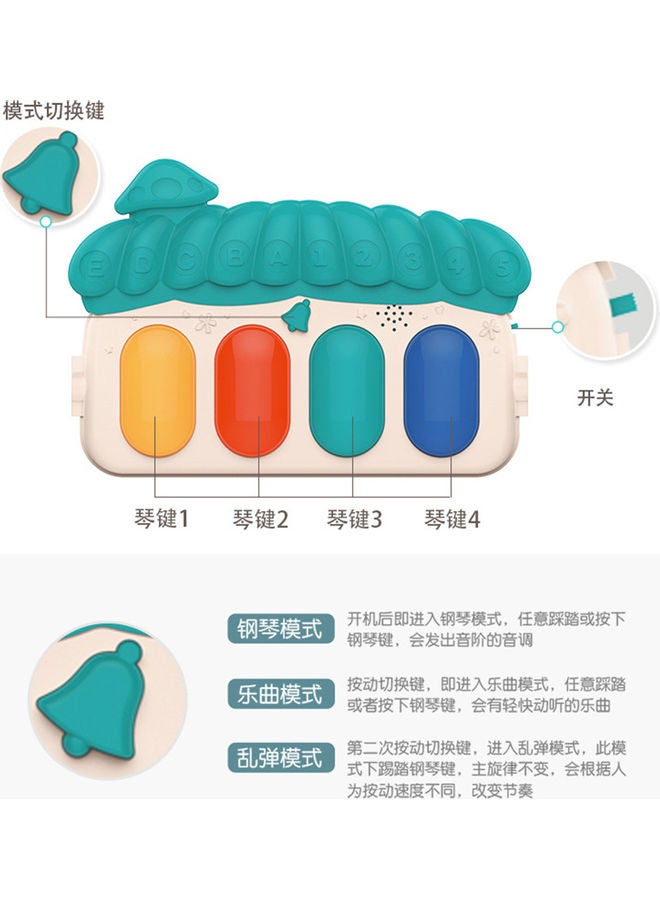 2-In-1 Baby Kick And Play Music Piano Gym Mat For Infant - Image 3