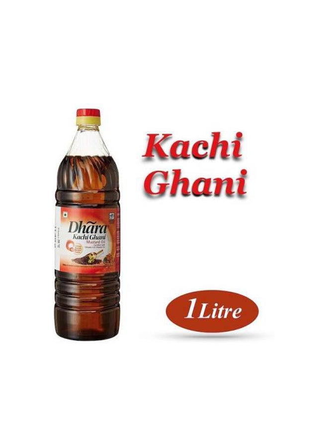 Dhara Kachi Ghani Musturd Oil 1Liters  - Image 2