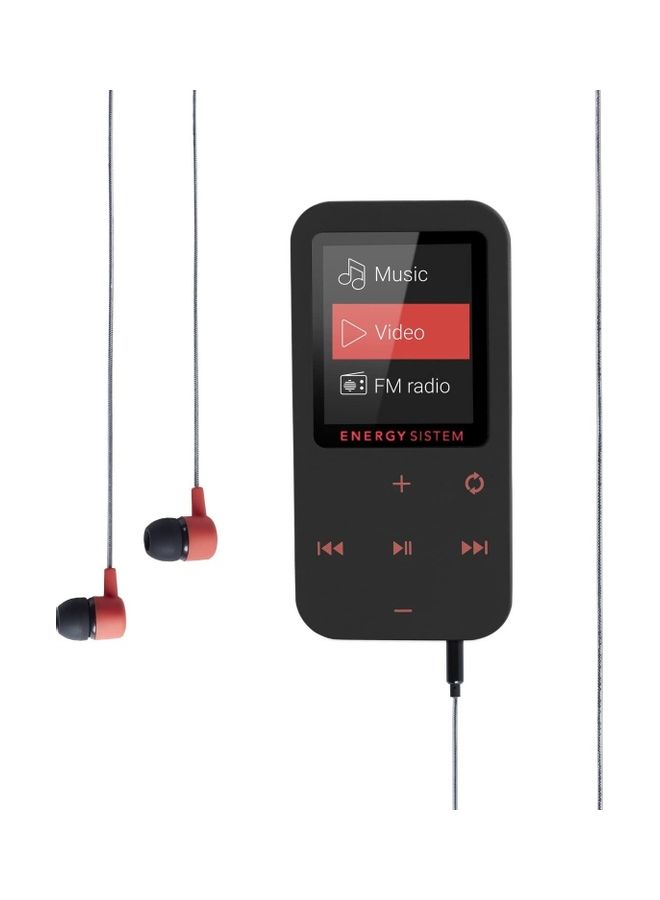 إنيرجي سيستم - MP4 player (Bluetooth, 8 GB, touch buttons, FM radio, microSD) 426454 Black/Red - Image 1