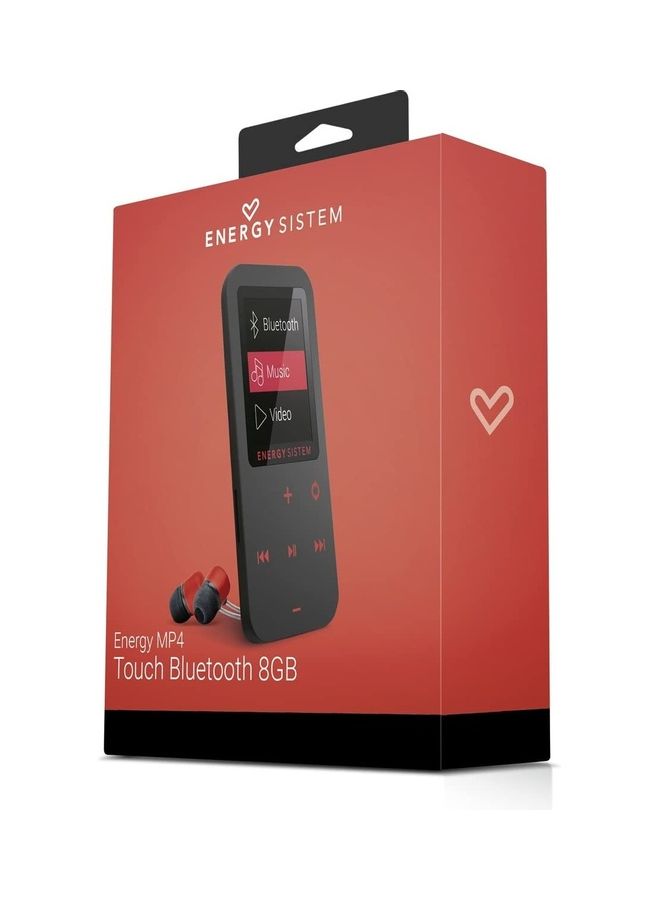 إنيرجي سيستم - MP4 player (Bluetooth, 8 GB, touch buttons, FM radio, microSD) 426454 Black/Red - Image 1
