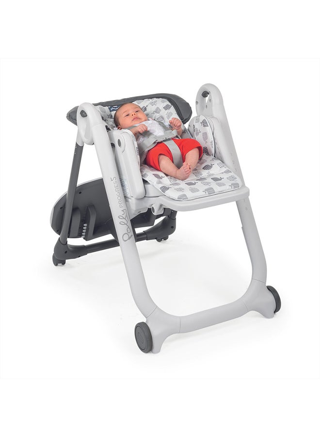 Multi-Functional Polly Progress 5 High Chair, 0 Months - 36 Months, Grey