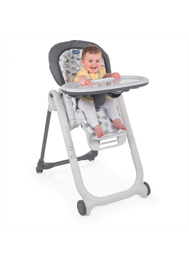 Multi-Functional Polly Progress 5 High Chair, 0 Months - 36 Months, Grey