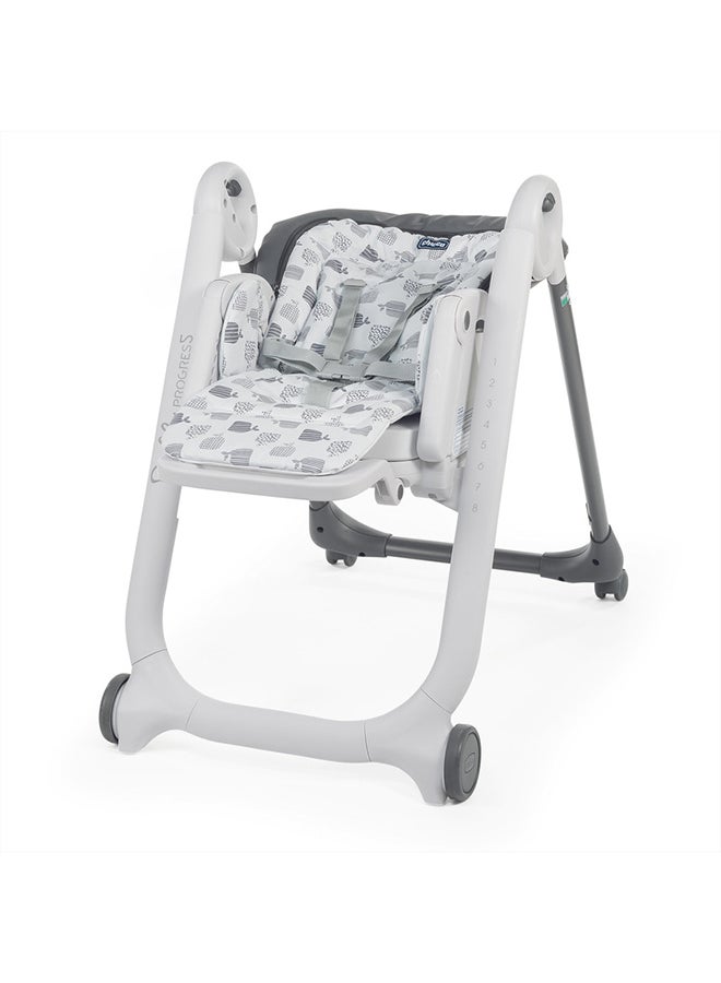 Multi-Functional Polly Progress 5 High Chair, 0 Months - 36 Months, Grey