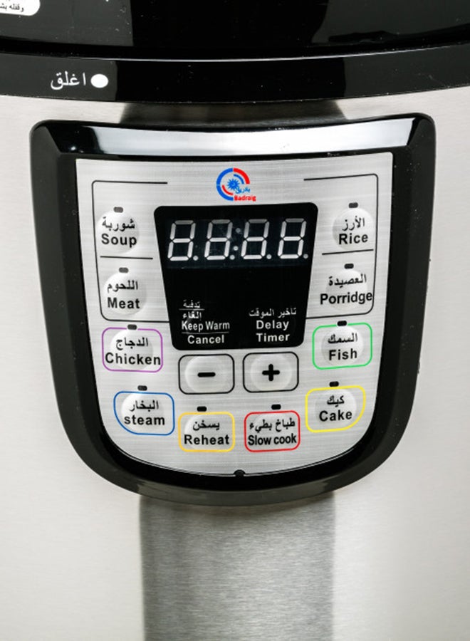 بادريق قدر ضغط كهربائي 8.0 L 802 أسود/ فضي - Image 2
