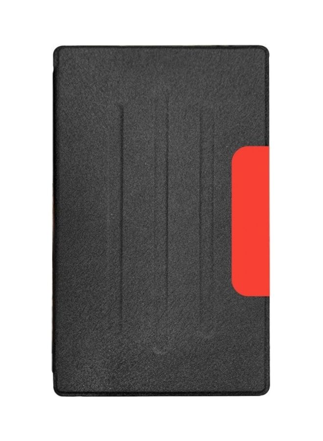 MARGOUN Folio Flip Case Cover 8-inch for Huawei MatePad T8 Black/Red - Image 1