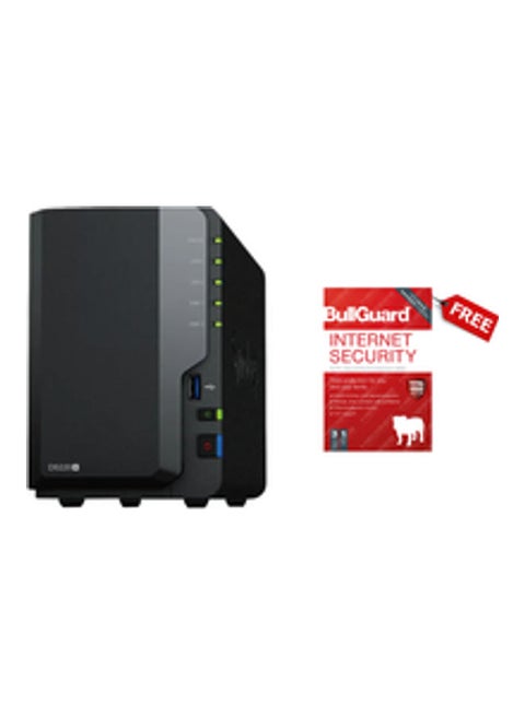 2 Bay NAS Disk Station DS220+ with FREE Bullguard Antivirus-Internet Security 3 Device | 1 Year Black