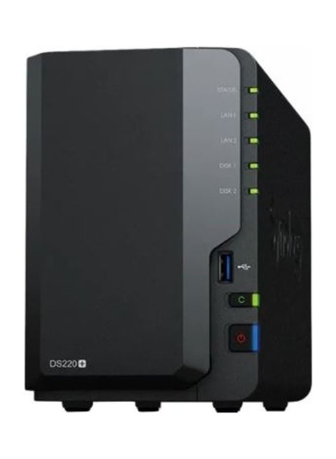 2 Bay NAS Disk Station DS220+ with FREE Bullguard Antivirus-Internet Security 3 Device | 1 Year Black