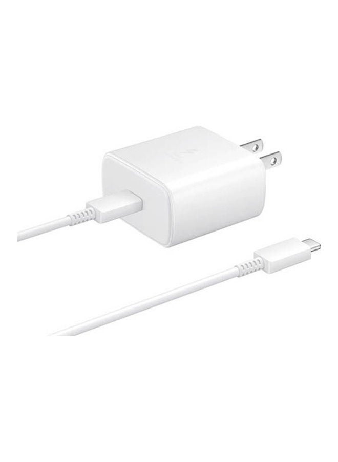 سامسونج شاحن جداري سريع أبيض - Image 1