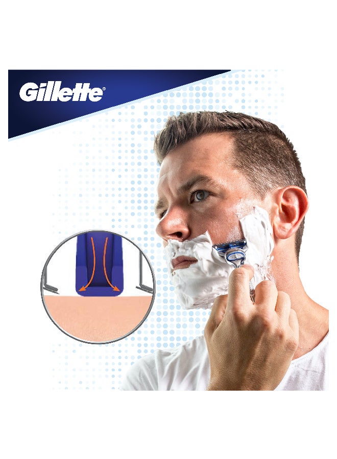 Skinguard Men's Razor For Sensitive Skin, Handle + 2 blade refills
