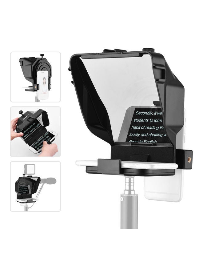 ANDOER Portable Smartphone Teleprompter Prompter Black - Image 4