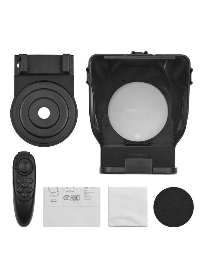 ANDOER Portable Smartphone Teleprompter Prompter Black - Image 5