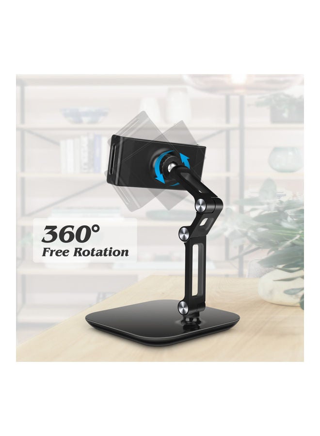 360 Degree Rotating Tablet Mount Desktop Tablet Stand Black