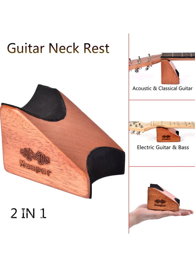 Generic - 2 in 1 Guitar Neck Rest Support Electric and Acoustic Guitar - Image 1