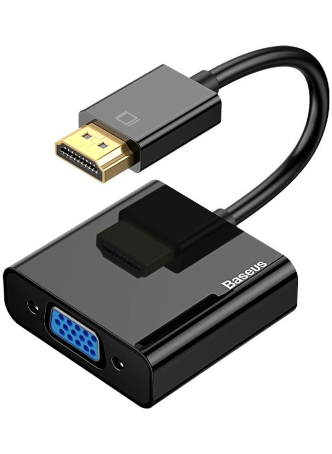 Baseus HDMI To VGA Converter Adapter Black  - Image 1
