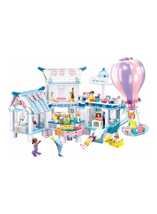 Sluban M38-B0929 938-Piece Girl's Dream Seaside Swimming Pool Villa 938 6+ Years - Image 2