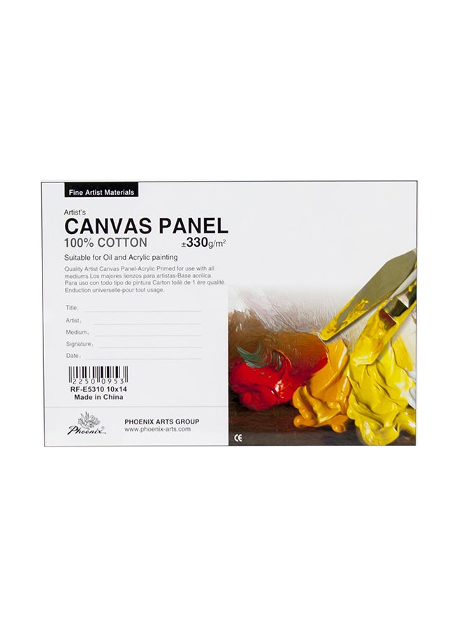 فينيكس Artist's Rectangle Rough Finish Canvas Panel Board White
