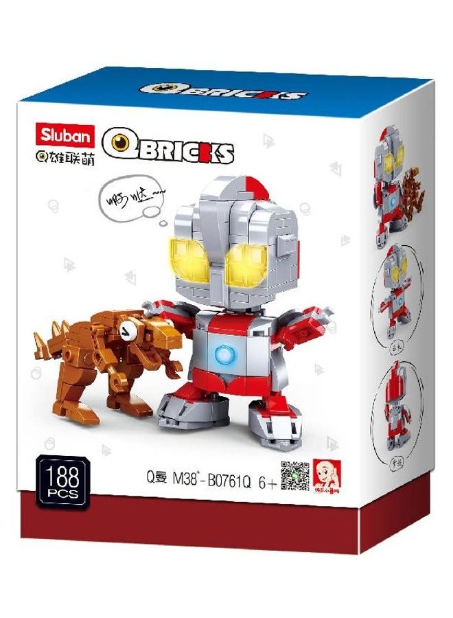 Sluban M38-B0761Q 188-Piece Qbricks Boy Robot 188 6+ Years - Image 3