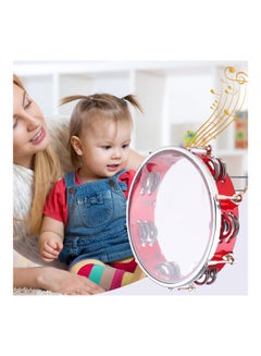 Muslady Tambourine Hand Drum With Double Row Jingle  - Image 4