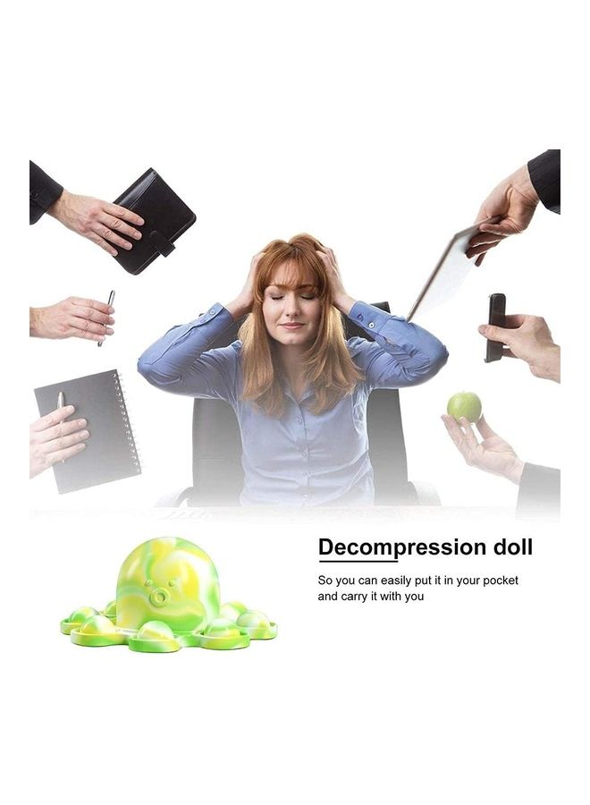 XiuWoo - Push Bubble Sensory Octopus Double-Sided Flip Decompression Toy - Image 1
